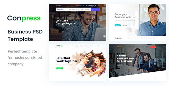 Conpress. Business & Agency PSD Template