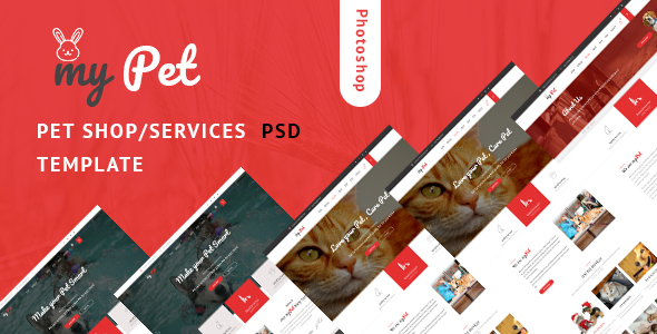 MyPet - Pet Shop & Veterinary PSD Template