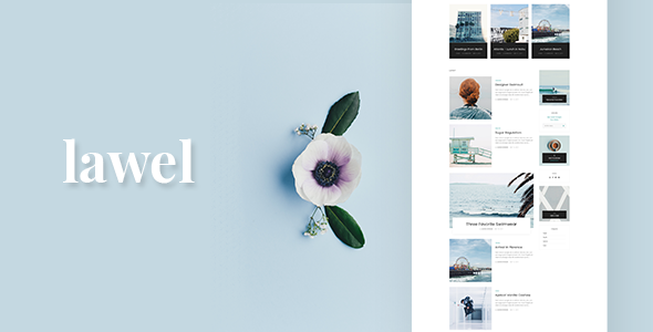 Lawel Modern Personal Blog PSD Template