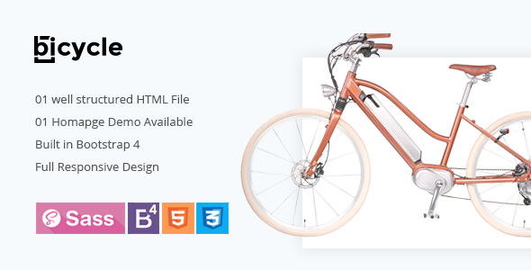 Preview image for Bicycle - Single Product HTML5 Template
