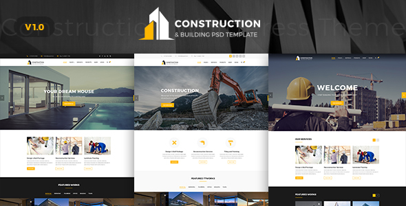 Contruction - Construction PSD Template