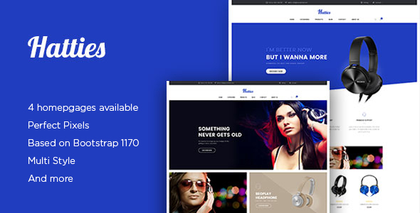 Ap Hatties - eCommerce PSD Template listing image