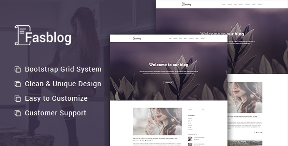 FasBlog - Blog PSD Template