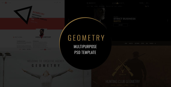 Geometry — Multipurpose PSD Template product preview