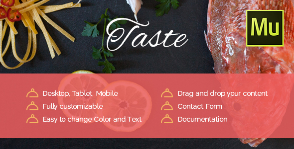 Taste - Restaurant, Cafe Muse Template