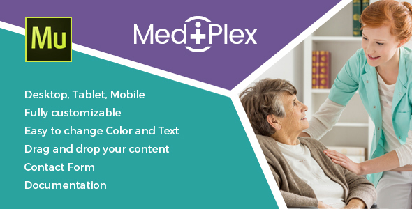 Product preview supplied for Mediplex - Medical & Health Muse Template