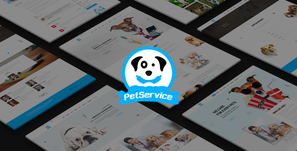 Pet Service - Modern PSD Template