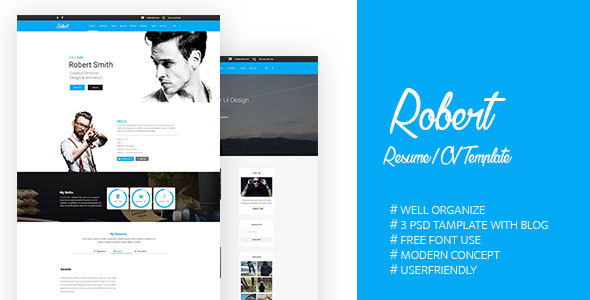 Product preview supplied for Robert-PSD Template
