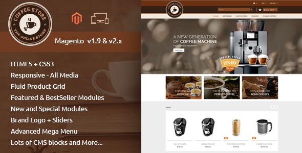 Coffee - Responsive Magento 2 Theme