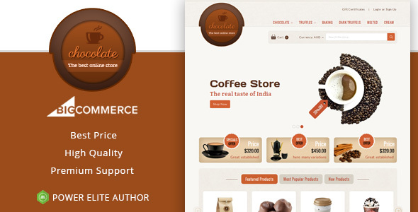 Chocolate - Multipurpose Stencil BigCommerce Theme