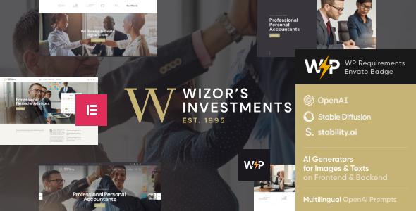 Wizor's | Investments, Economics & Banking WordPress Theme