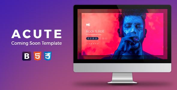 Acute Coming Soon Template product preview