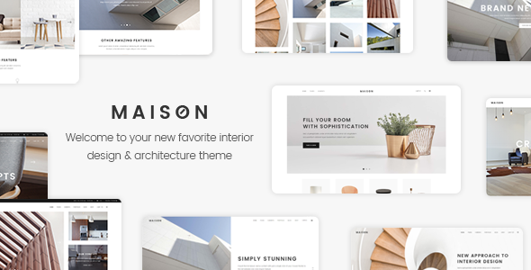 Preview image for Maison - Modern WordPress Theme for Interior Designers and Architects