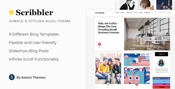 Scribbler - Simple Blog WordPress Theme