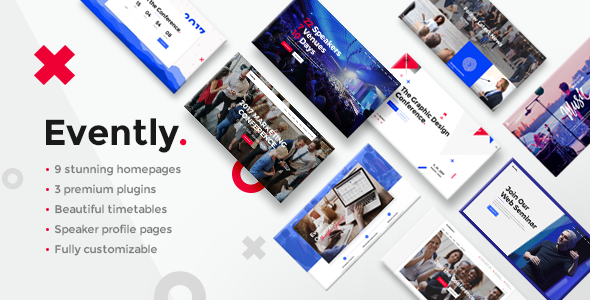 Preview image for Evently - Conference & Meetup WordPress Theme