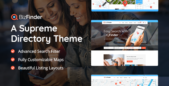 BizFinder - Business Directory WordPress Theme