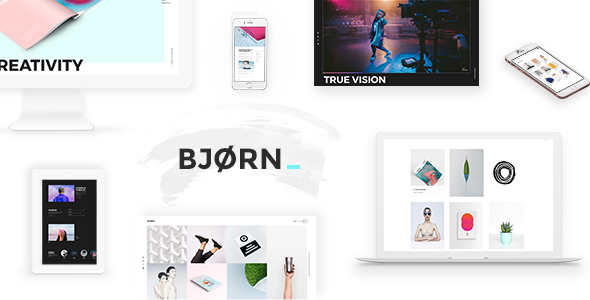 Bjorn - Creative Agency & Freelancer Portfolio WordPress Theme
