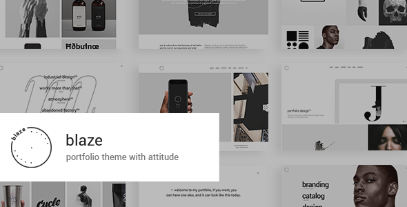 Preview image for Blaze - Portfolio WordPress Theme