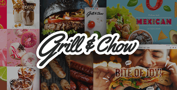 Grill and Chow - Fast Food & Pizza WordPress Theme listing image