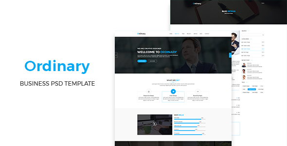 Ordinary - Corporate PSD Template