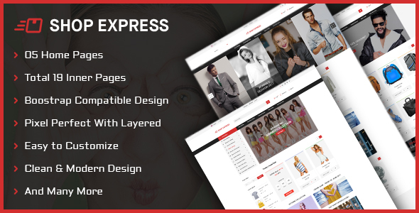 Shop Express PSD Template