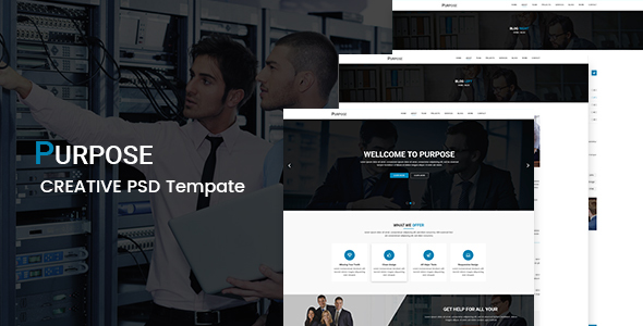 Purpose - Corporate PSD Template