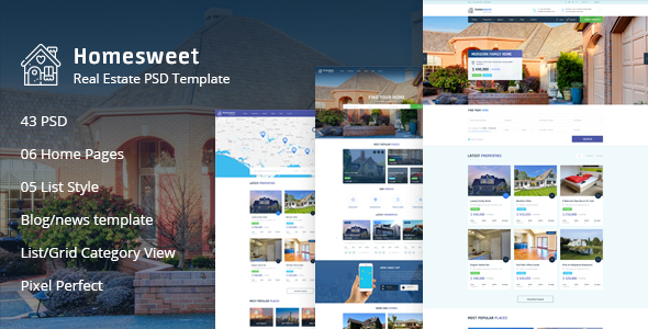 Homesweet - Real Estate PSD Template