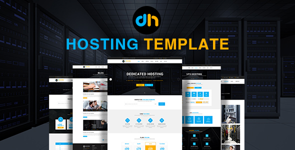 Product preview supplied for dHosting - Multi Purpose PSD Template