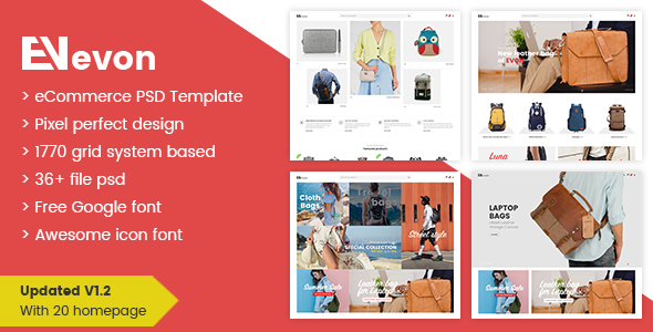 Evon - Ecommerce PSD Template