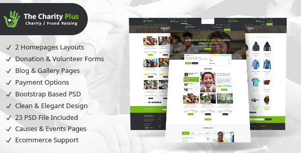 Charity - Non profit Organization PSD Template