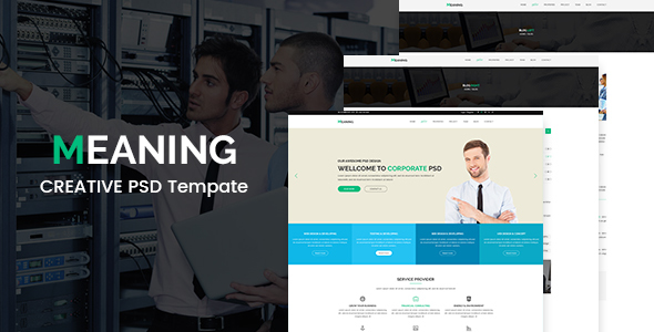 Meaning - Corporate PSD Template