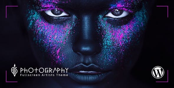 Product preview supplied for FullScreen Artist - Portfolio, Photography WordPress Theme