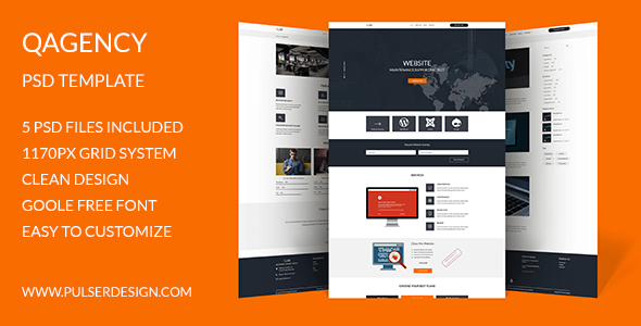 Preview image for QAgency PSD Template