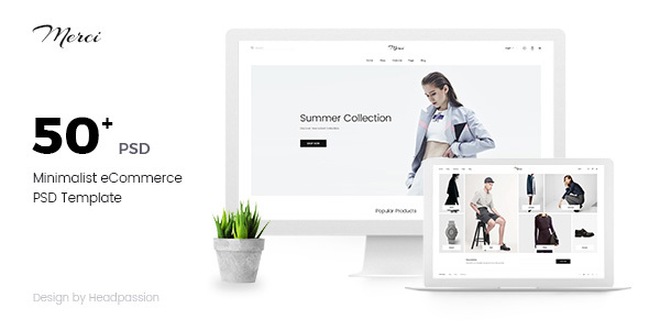 Merci | Minimalist eCommerce PSD Template