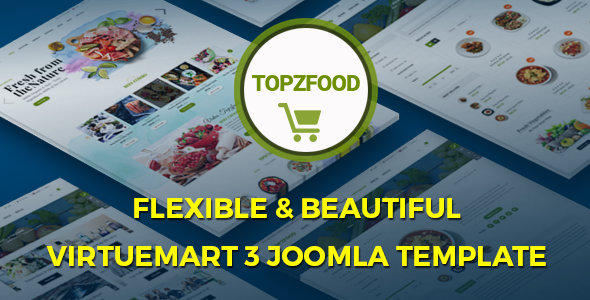 TopzFood - Multipurpose VirtueMart eCommerce Joomla Templates listing image
