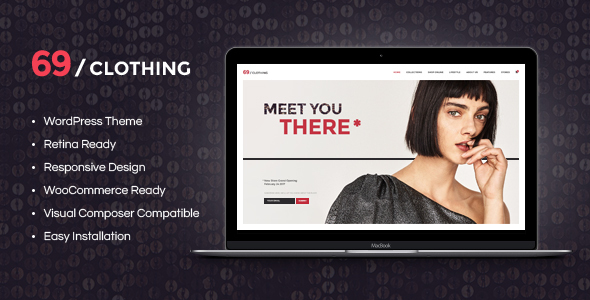 Product preview supplied for 69 Clothing | Brand Store & Fashion Boutique WordPress Theme