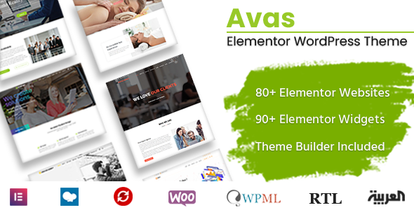 Preview image for Avas - Elementor MultiPurpose WordPress Theme