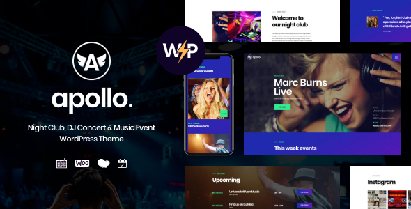 Apollo | Night Club, DJ Event WordPress Theme