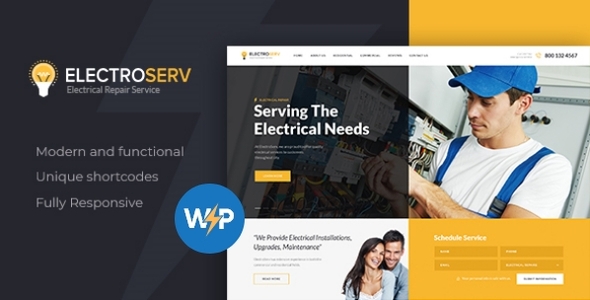 ElectroServ | Fixing & Repair Service WordPress Theme product preview