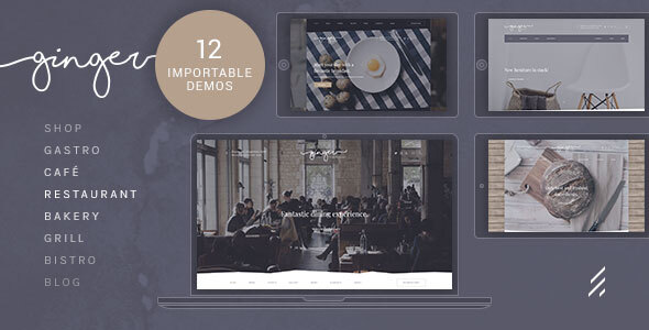 Ginger — Restaurant WordPress Theme listing image