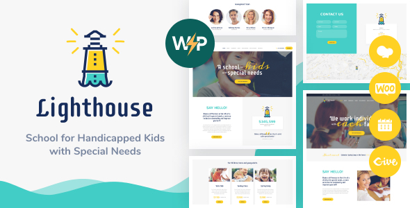 Product preview supplied for Lighthouse | School for Kids with Disabilities & Special Needs WordPress Theme