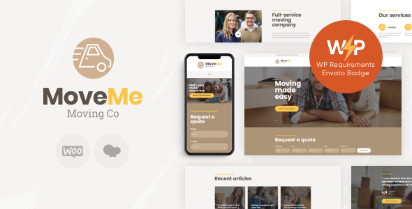 Product preview supplied for MoveMe | Moving & Storage Relocation Company WordPress Theme