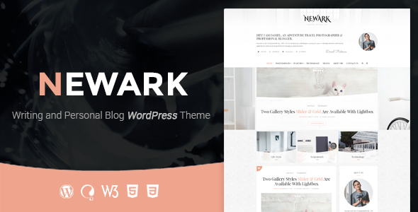 Newark - Writing and Personal Blog WordPress Theme listing image
