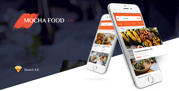 Mocha Food UI Kit listing image
