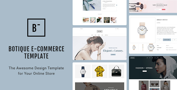 Botique - Responsive Multi-Purpose eCommerce PSD Template