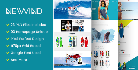 NewWind - eCommerce PSD Template