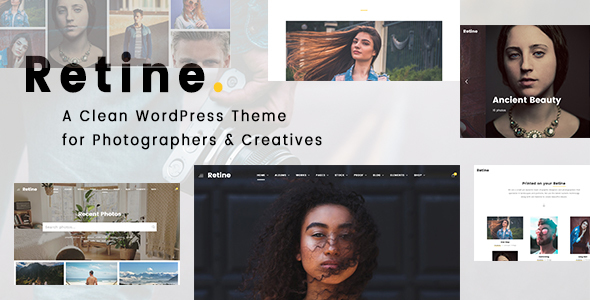 Preview image for Retine - A WordPress Theme for Photographers and Creatives