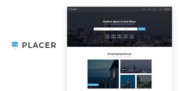 Product preview supplied for Placer - Geolocation & Directory Listing PSD Template