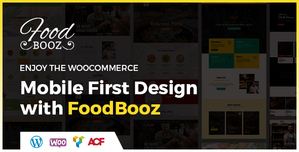 FoodBooz Minimal WordPress Restaurant & Cafe Theme product preview