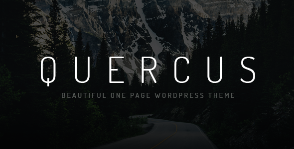 Preview image for Quercus - Responsive One Page WordPress Theme